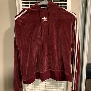 adidas cropped hoodie pullover